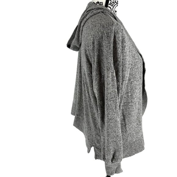 American Eagle Gray Open Swing Sweater Cardigan Size M Viscose Blend - Picture 4 of 10